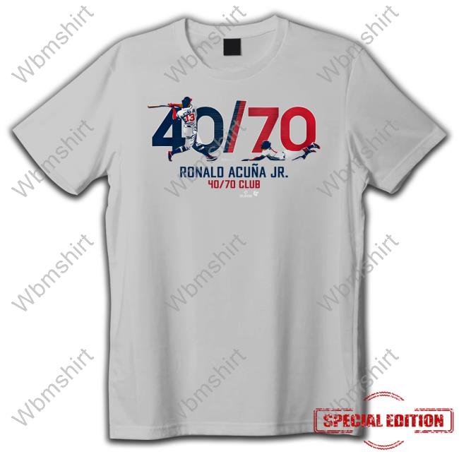 Celebrate Ronald Acuña Jr.'s return with a brand new shirt from Breaking T  - Battery Power
